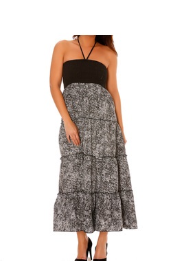Robe longue bustier